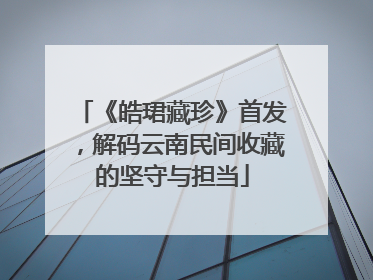 《皓珺藏珍》首发，解码云南民间收藏的坚守与担当