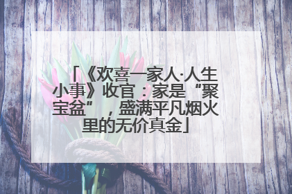 《欢喜一家人·人生小事》收官：家是“聚宝盆”，盛满平凡烟火里的无价真金