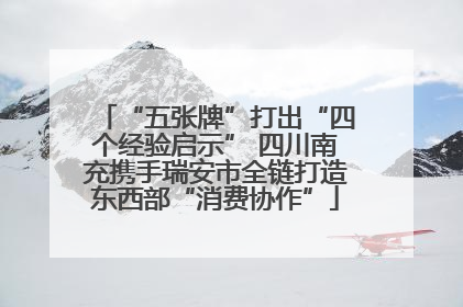“五张牌”打出“四个经验启示” 四川南充携手瑞安市全链打造东西部“消费协作”