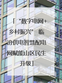 “数字电网+乡村振兴” 临汾供电智慧配电网赋能山区民生升级