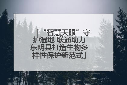 “智慧天眼”守护湿地 联通助力东明县打造生物多样性保护新范式