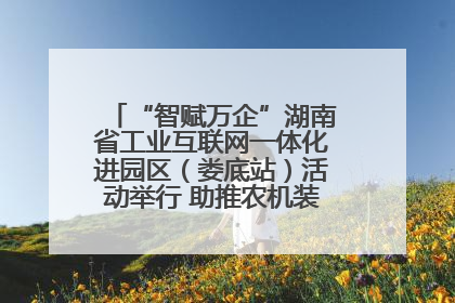 “智赋万企”湖南省工业互联网一体化进园区（娄底站）活动举行 助推农机装备产业高质量发展