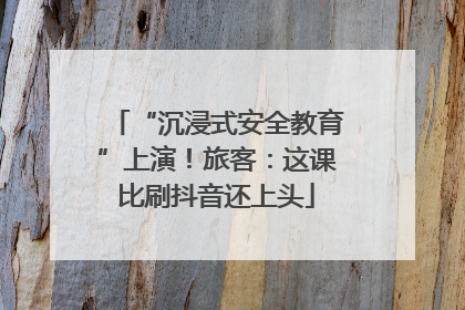 “沉浸式安全教育”上演！旅客：这课比刷抖音还上头