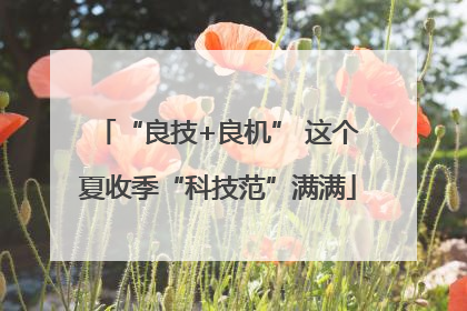 “良技+良机” 这个夏收季“科技范”满满