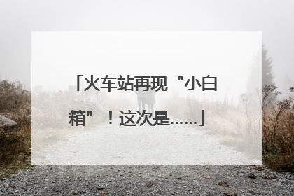 火车站再现“小白箱”！这次是……