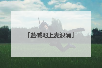 盐碱地上麦浪涌