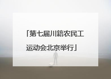 第七届川籍农民工运动会北京举行