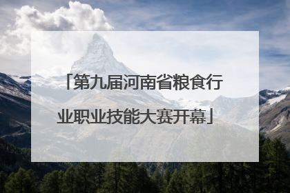 第九届河南省粮食行业职业技能大赛开幕