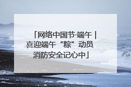 网络中国节·端午｜喜迎端午“粽”动员 消防安全记心中