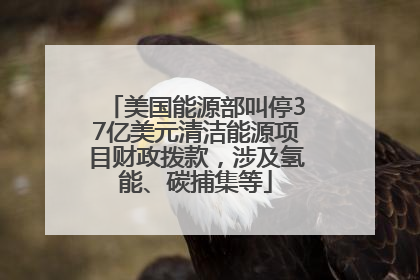 美国能源部叫停37亿美元清洁能源项目财政拨款，涉及氢能、碳捕集等