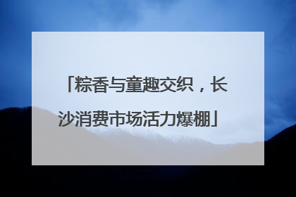 粽香与童趣交织，长沙消费市场活力爆棚