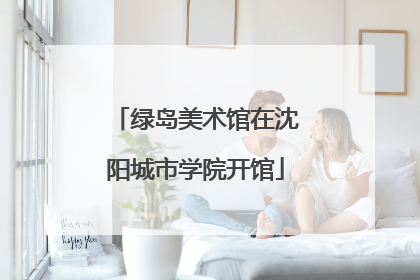 绿岛美术馆在沈阳城市学院开馆