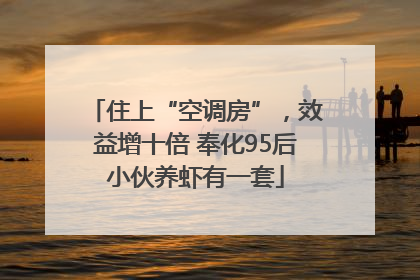 住上“空调房”，效益增十倍 奉化95后小伙养虾有一套