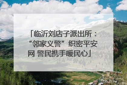 临沂刘店子派出所：“邻家义警”织密平安网 警民携手暖民心