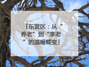 东营区：从“养老”到“享老”的温暖蝶变