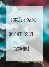 东营：家风润心田 文明绽新蕾