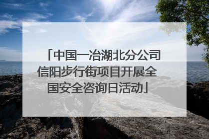 中国一冶湖北分公司信阳步行街项目开展全国安全咨询日活动