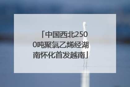 中国西北2500吨聚氯乙烯经湖南怀化首发越南