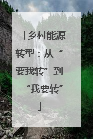 乡村能源转型：从“要我转”到“我要转”