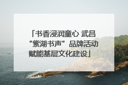 书香浸润童心 武昌“紫湖书声”品牌活动赋能基层文化建设