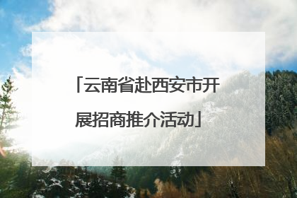 云南省赴西安市开展招商推介活动