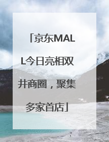 京东MALL今日亮相双井商圈，聚集多家首店
