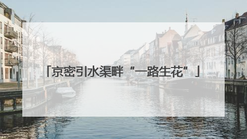 京密引水渠畔“一路生花”