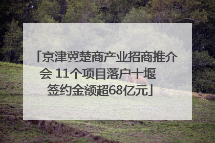 京津冀楚商产业招商推介会 11个项目落户十堰 签约金额超68亿元