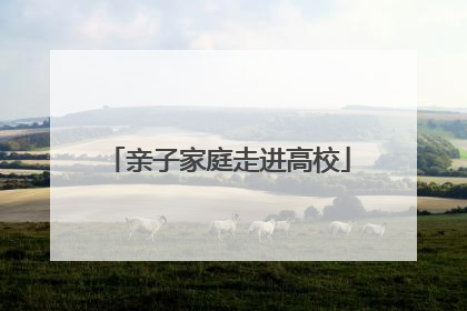 亲子家庭走进高校