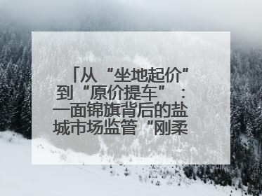 从“坐地起价”到“原价提车”：一面锦旗背后的盐城市场监管“刚柔并济”