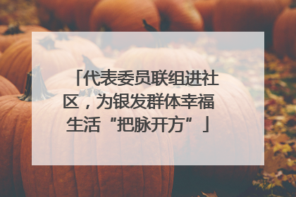 代表委员联组进社区，为银发群体幸福生活“把脉开方”