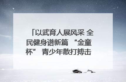 以武育人展风采 全民健身谱新篇 “金童杯” 青少年散打搏击邀请赛圆满落幕