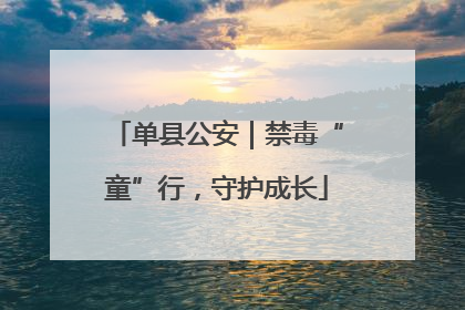 单县公安｜禁毒“童”行，守护成长