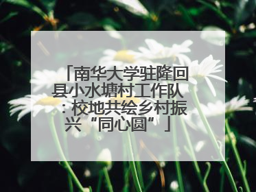 南华大学驻隆回县小水塘村工作队：校地共绘乡村振兴“同心圆”
