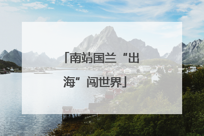 南靖国兰“出海”闯世界