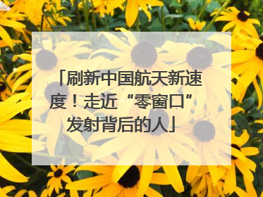 刷新中国航天新速度！走近“零窗口”发射背后的人