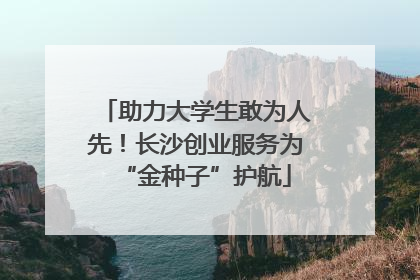助力大学生敢为人先！长沙创业服务为“金种子”护航