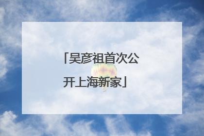 吴彦祖首次公开上海新家