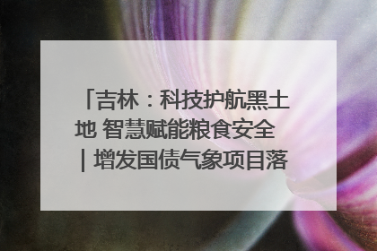 吉林：科技护航黑土地 智慧赋能粮食安全｜增发国债气象项目落地见效系列报道