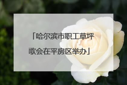 哈尔滨市职工草坪歌会在平房区举办