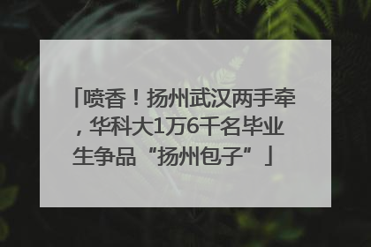 喷香！扬州武汉两手牵，华科大1万6千名毕业生争品“扬州包子”