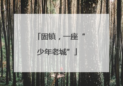固镇，一座“少年老城”