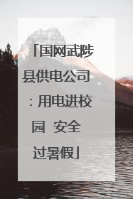 国网武陟县供电公司：用电进校园  安全过暑假