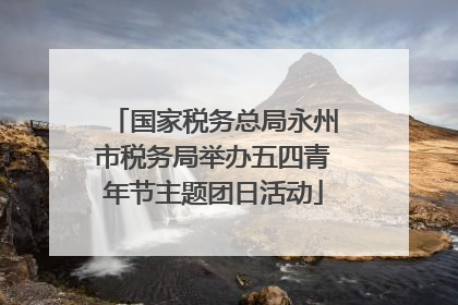 国家税务总局永州市税务局举办五四青年节主题团日活动