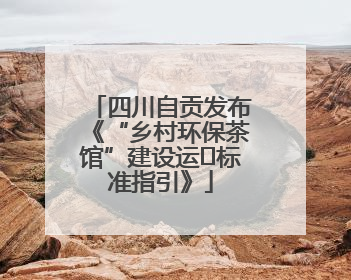 四川自贡发布《“乡村环保茶馆”建设运⾏标准指引》