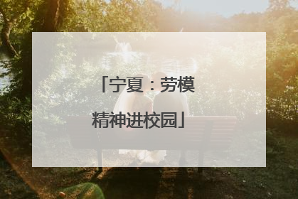 宁夏：劳模精神进校园