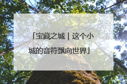 宝藏之城｜这个小城的音符飘向世界