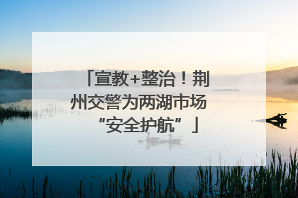 宣教+整治！荆州交警为两湖市场“安全护航”