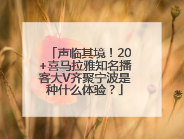 声临其境！20+喜马拉雅知名播客大V齐聚宁波是种什么体验？