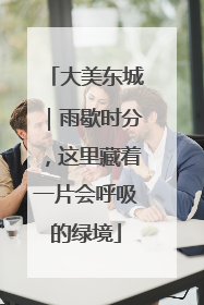 大美东城｜雨歇时分，这里藏着一片会呼吸的绿境